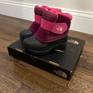 The North Face Kids' Fuchsia and Black Boots